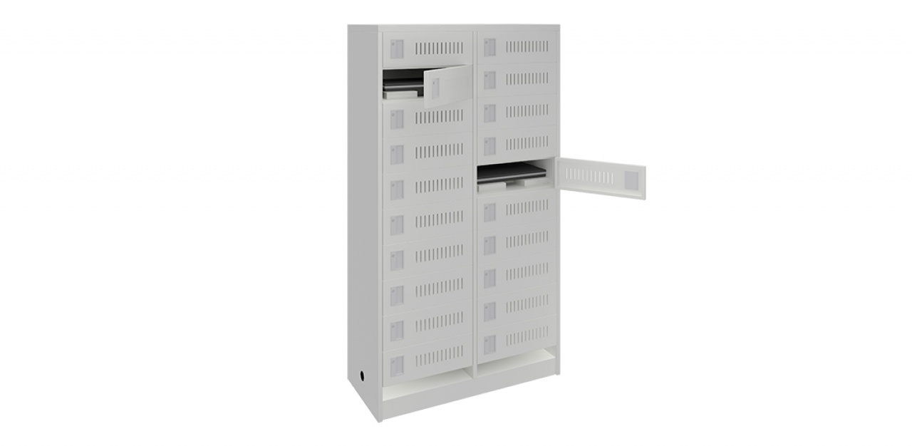 ノートPC保管庫 個別扉タイプ(20台収納・電源なし)