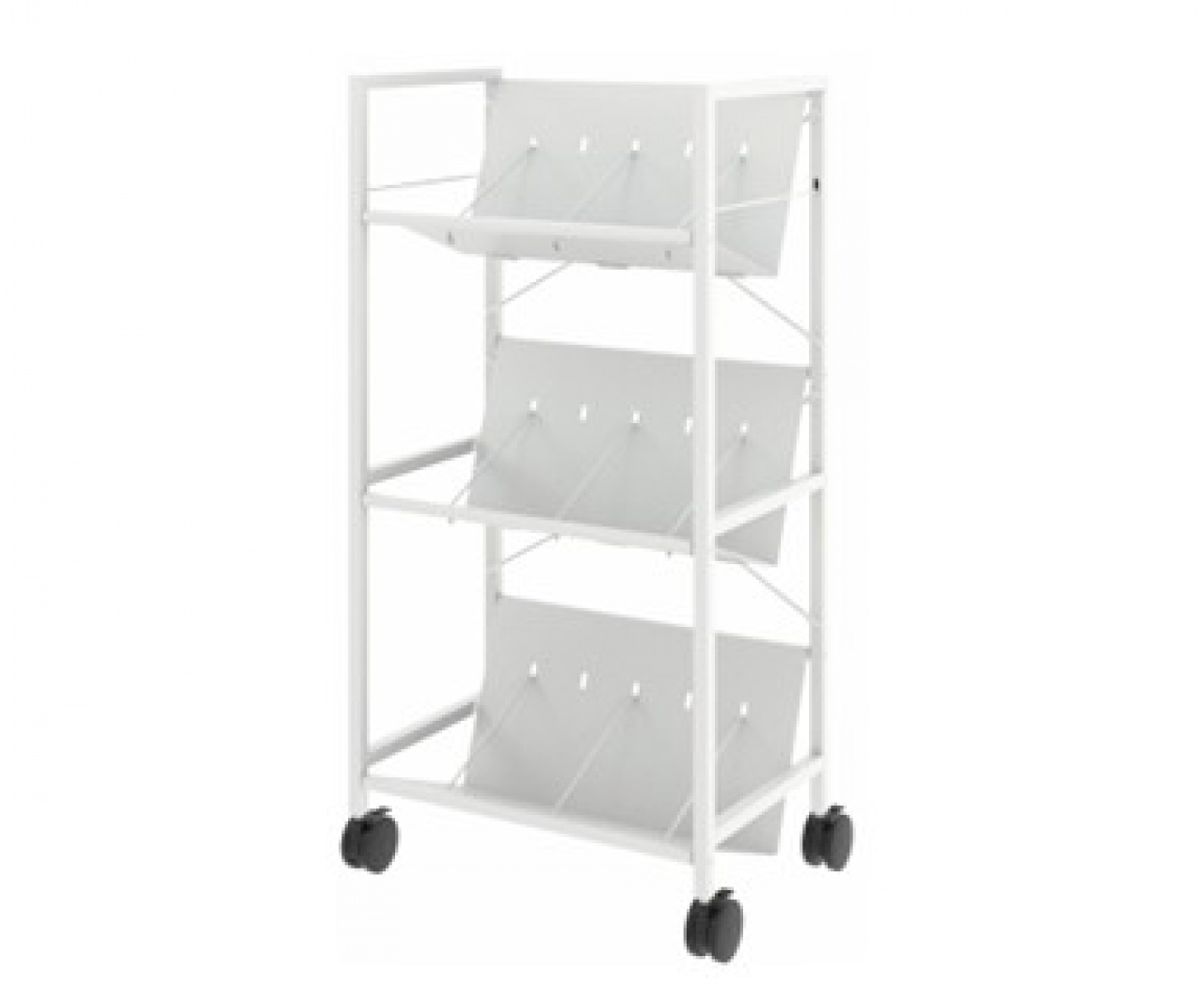 高耐荷重ファイルワゴン 3段 ホワイト