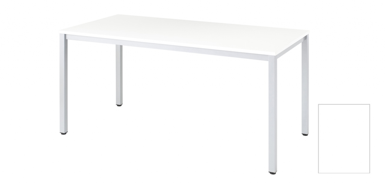 抗ウィルス・抗菌ミーティングテーブル（W1500・ホワイト）
