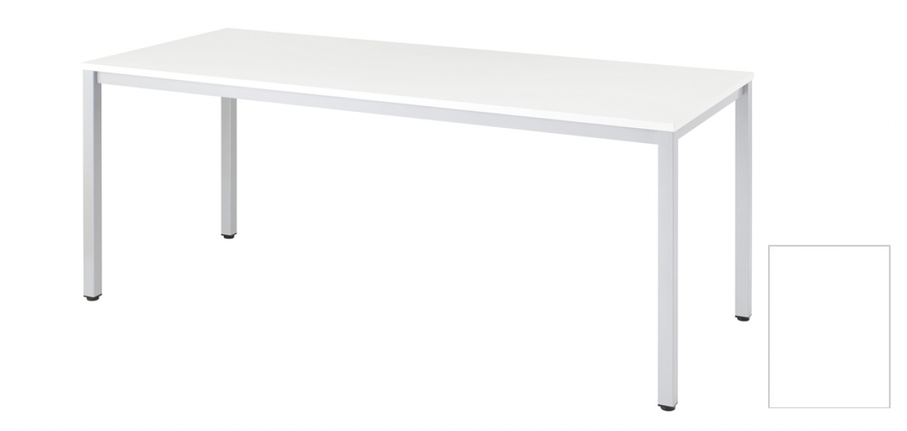 抗ウィルス・抗菌ミーティングテーブル（W1800・ホワイト）