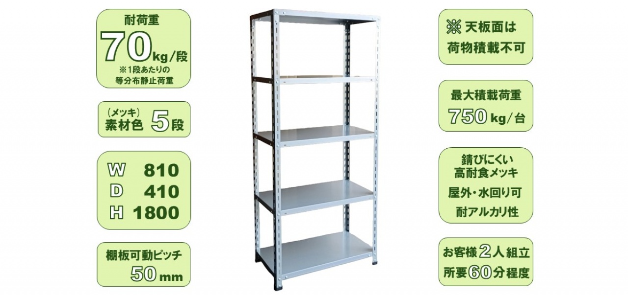 高耐食スチールラック