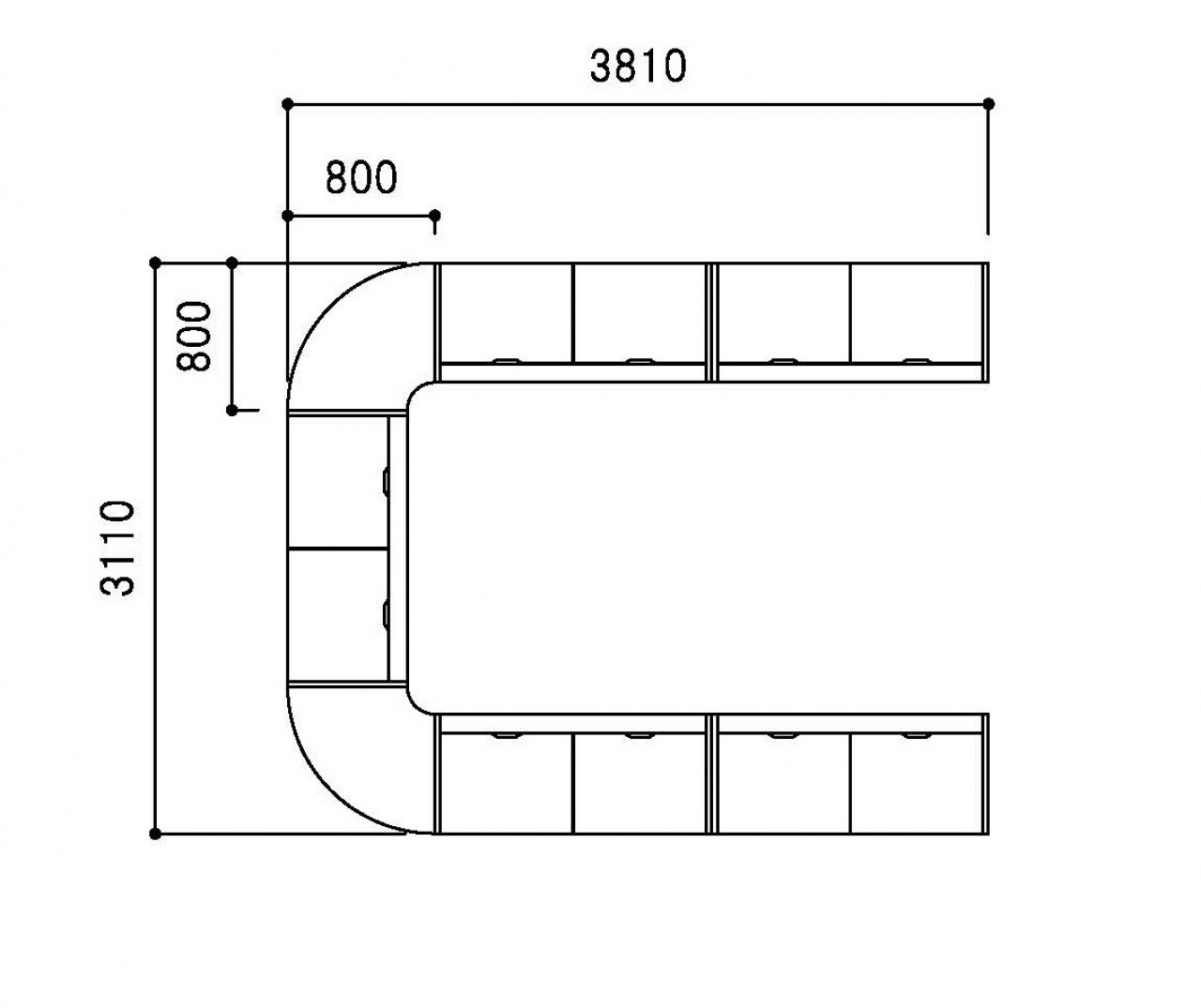 10人用レイアウト図面