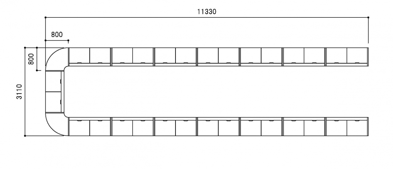 30人用レイアウト図面
